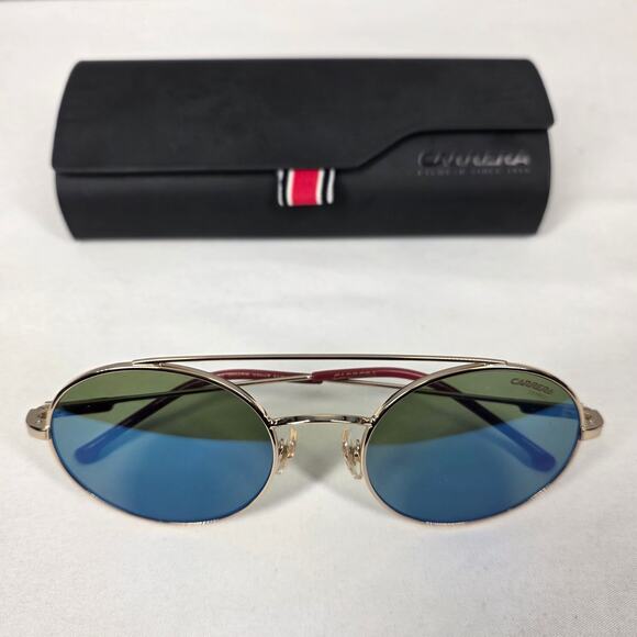 CARRERA 2004T/S Y11HZ SUNGLASSES – GOLD FRAME – GREEN MIRROR LENSES – SIZE 51–19 - Picture 2 of 14